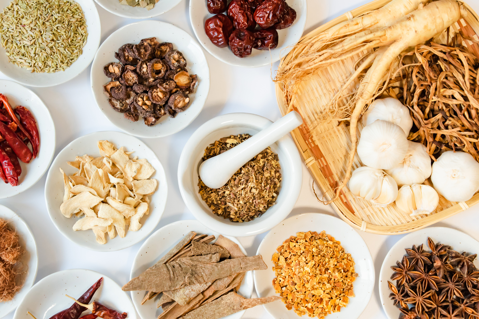 Variety of Chinese Herbal Medicine